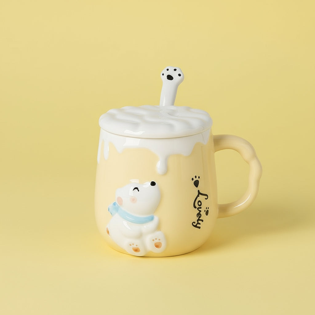 'Polar Bear Chill' Ceramic Mug Set