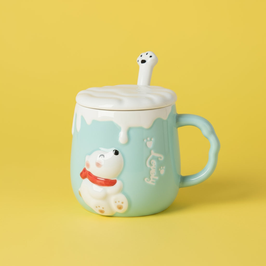 'Polar Bear Chill' Ceramic Mug Set