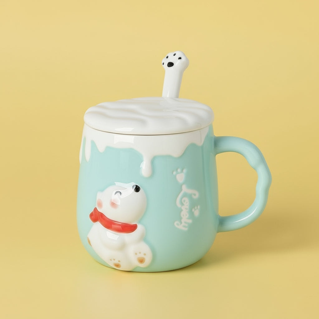 'Polar Bear Chill' Ceramic Mug Set