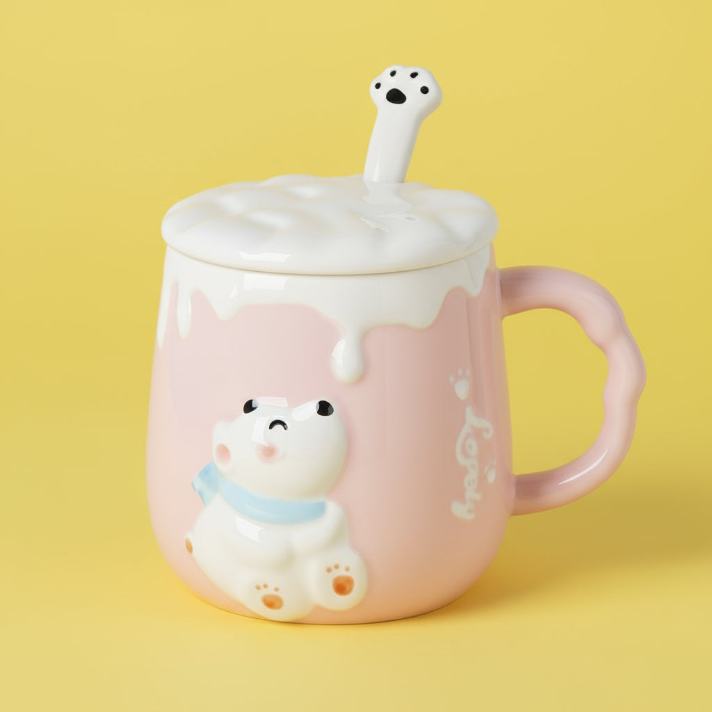 'Polar Bear Chill' Ceramic Mug Set