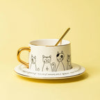 'Curious Cats' Ceramic Tea Set