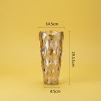 'Diamond Weave' Faceted Glass Vase