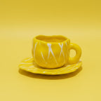 'Diamond Net' Handcrafted Ceramic Set