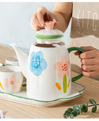 'Jardin Monet' Hand-Painted Ceramic Tea Set