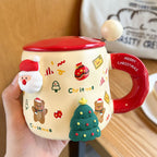 'Festive Friends' 3D Christmas Mug Set