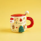 'Festive Friends' 3D Christmas Mug Set