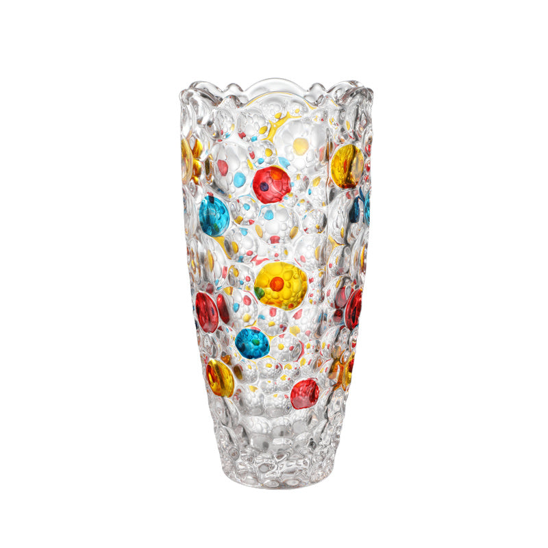 'Confetti Burst' Crystal Glass Vase
