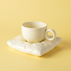 'Cloud Rest' Ceramic Mug & Pillow Coaster Set