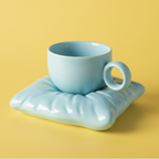 'Cloud Rest' Ceramic Mug & Pillow Coaster Set