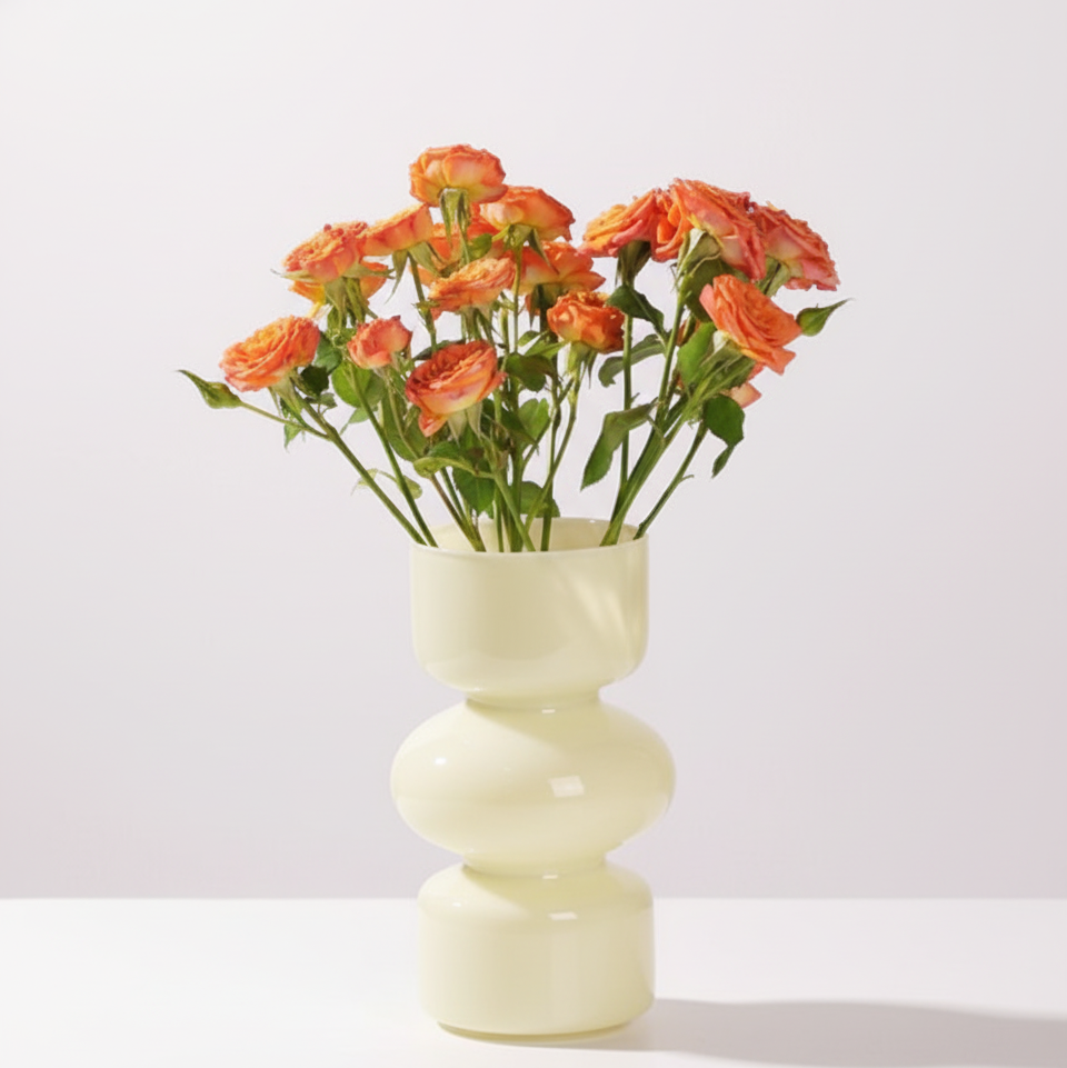 'Stacked Orb' Nordic Glass Vase