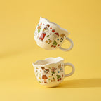 (Gift Box) 'Before Sunrise' Bone Porcelain Couple Mug Set