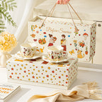 (Gift Box) 'Before Sunrise' Bone Porcelain Couple Mug Set