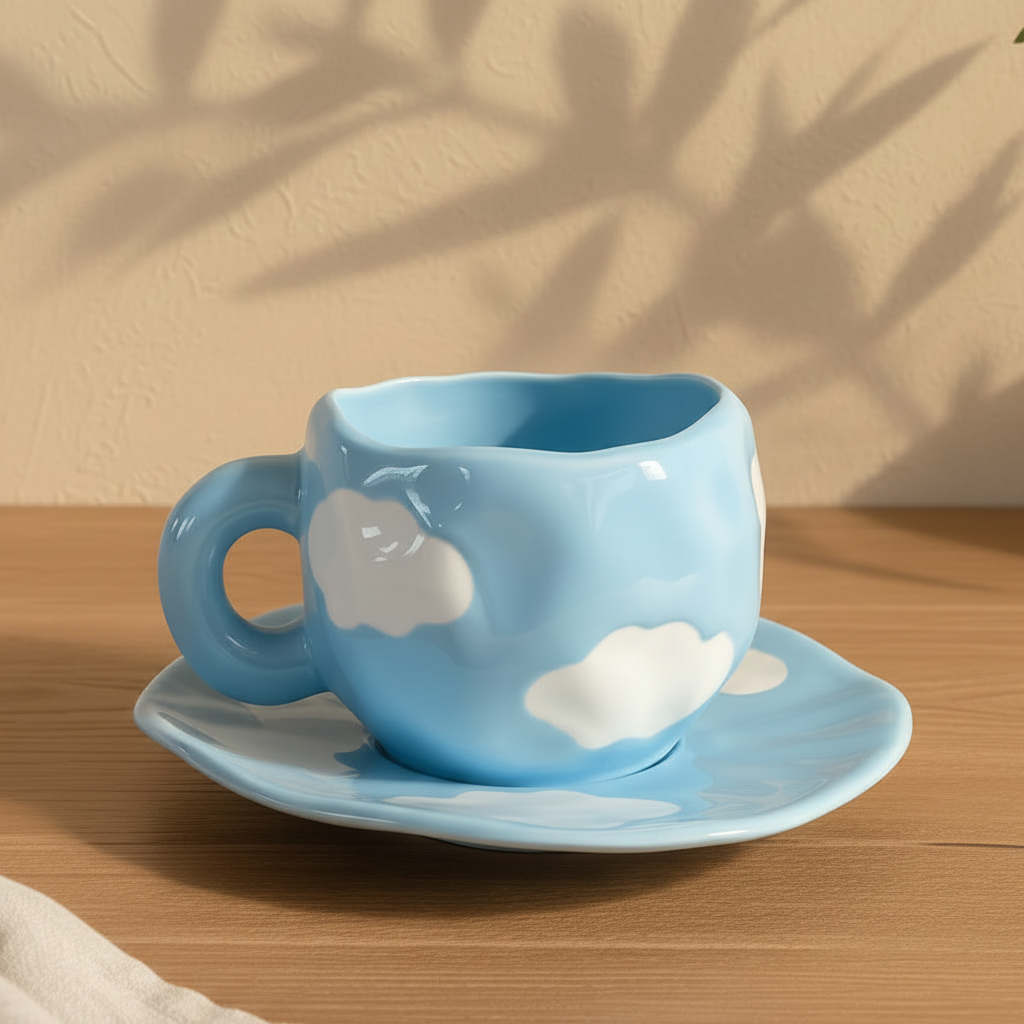 Xícara Nuvem Azul 250ml