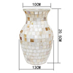 'Mother of Pearl' Nordic Shell Mosaic Vase