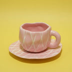 'Diamond Net' Handcrafted Ceramic Set