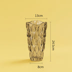 'Diamond Weave' Faceted Glass Vase