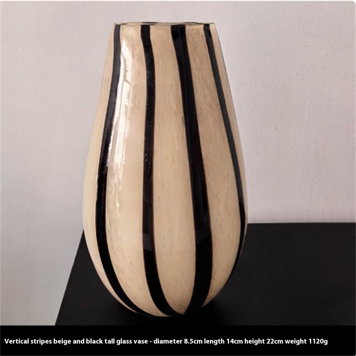 'Mid-Century Stripe' Glass Vase