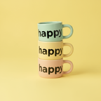 'Happy Thoughts' Ceramic Statement Mug