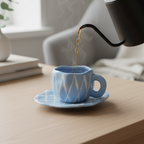 'Diamond Net' Handcrafted Ceramic Set